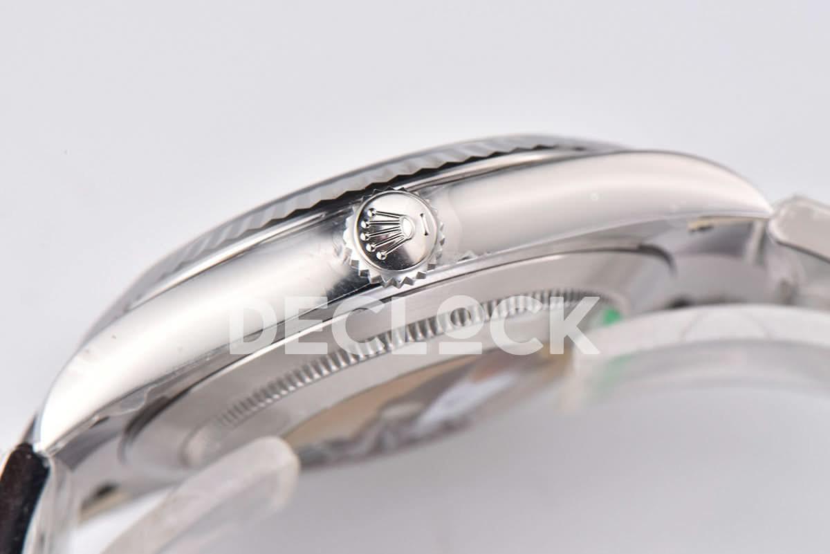 Replica Rolex Datejust 41 126334 Bright Black Dial Stick Markers on Oyster Bracelet |  Declock.