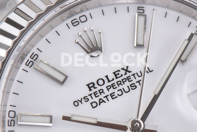 Datejust 41 126334 White Dial Stick Markers on Oyster Bracelet
