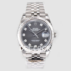 Datejust 36/41 126331 Black Dial in with Diamond Markers in Jubilee 