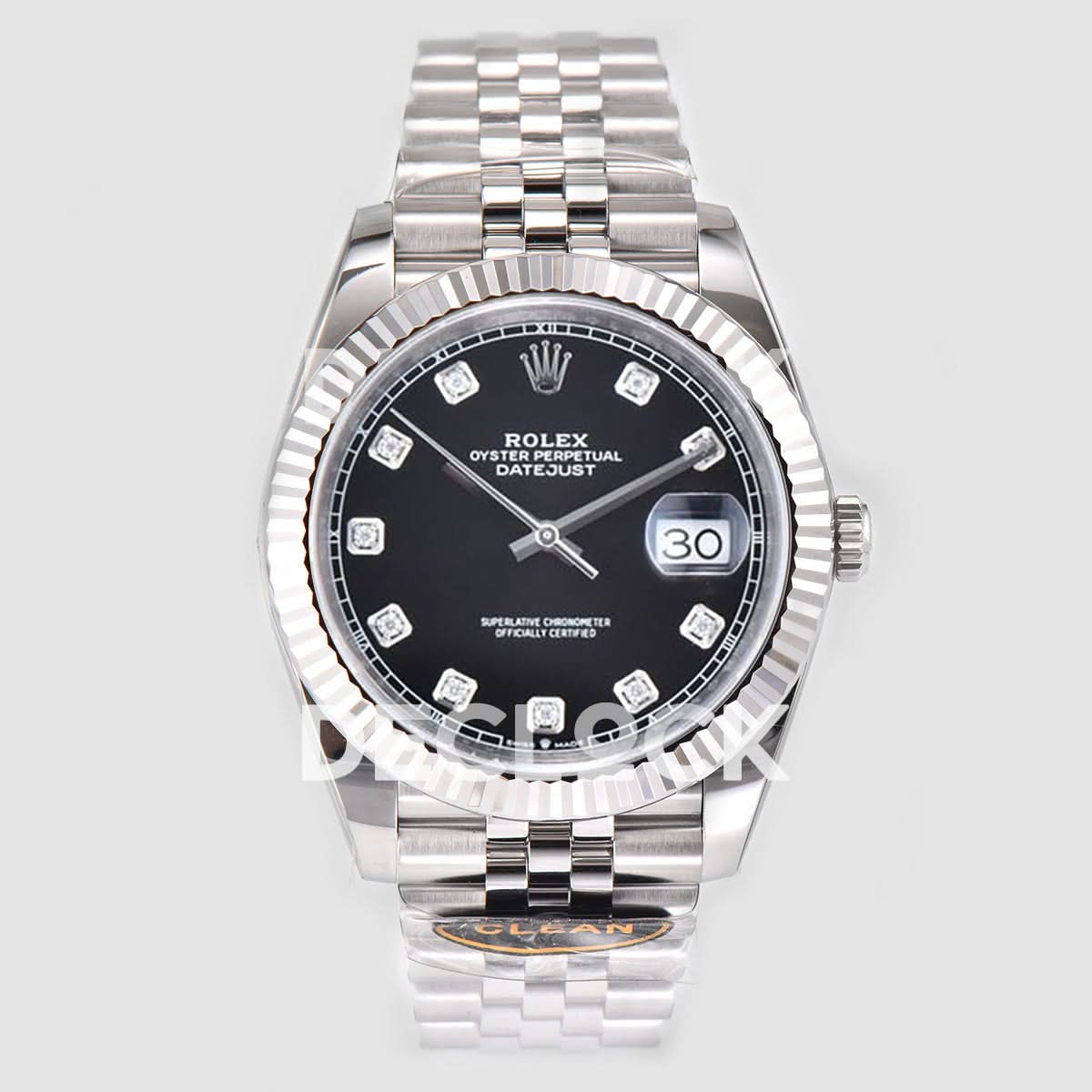 Datejust 41 126334 Bright Black Dial Diamond Markers on Jubilee Bracelet
