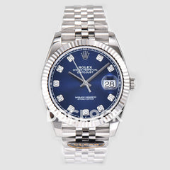 Datejust 36/41 126331 Black Dial in with Diamond Markers in Jubilee 