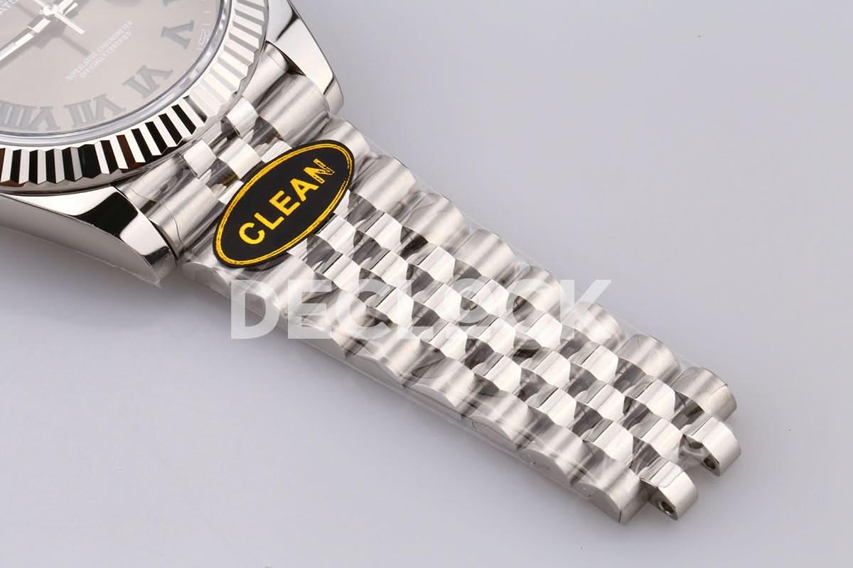 Replica Rolex Datejust 41 126334 White Dial Stick Markers on Jubilee Bracelet |  Declock.