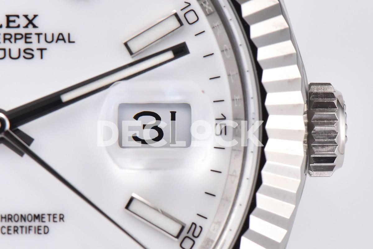 Datejust 41 126334 White Dial Stick Markers on Jubilee Bracelet