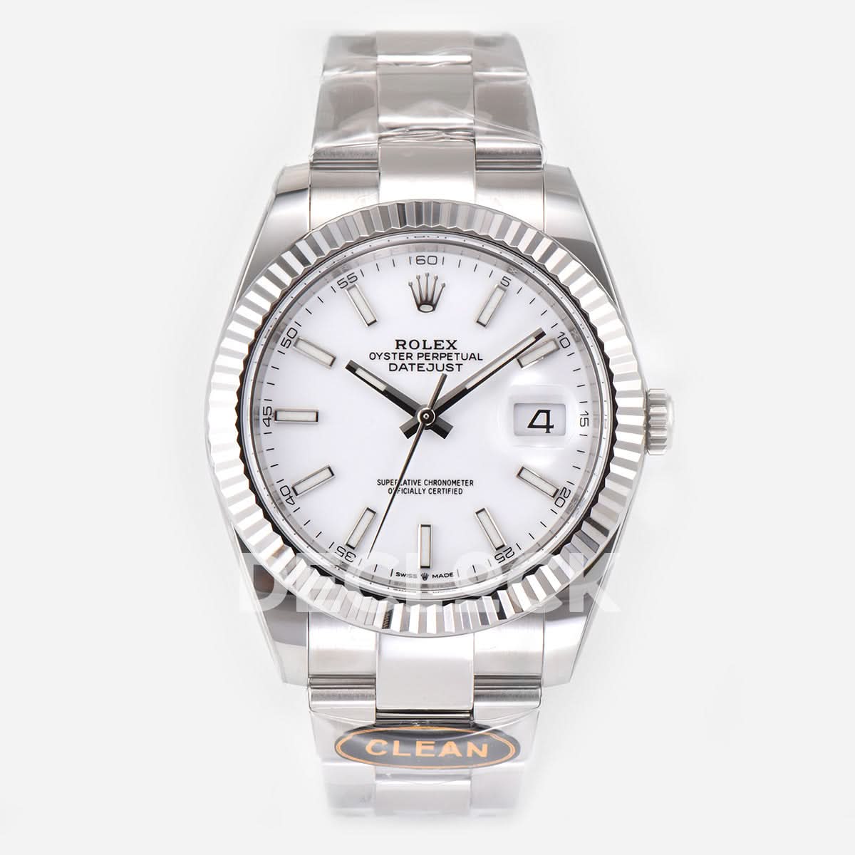 Datejust 41 126334 White Dial Stick Markers on Oyster Bracelet