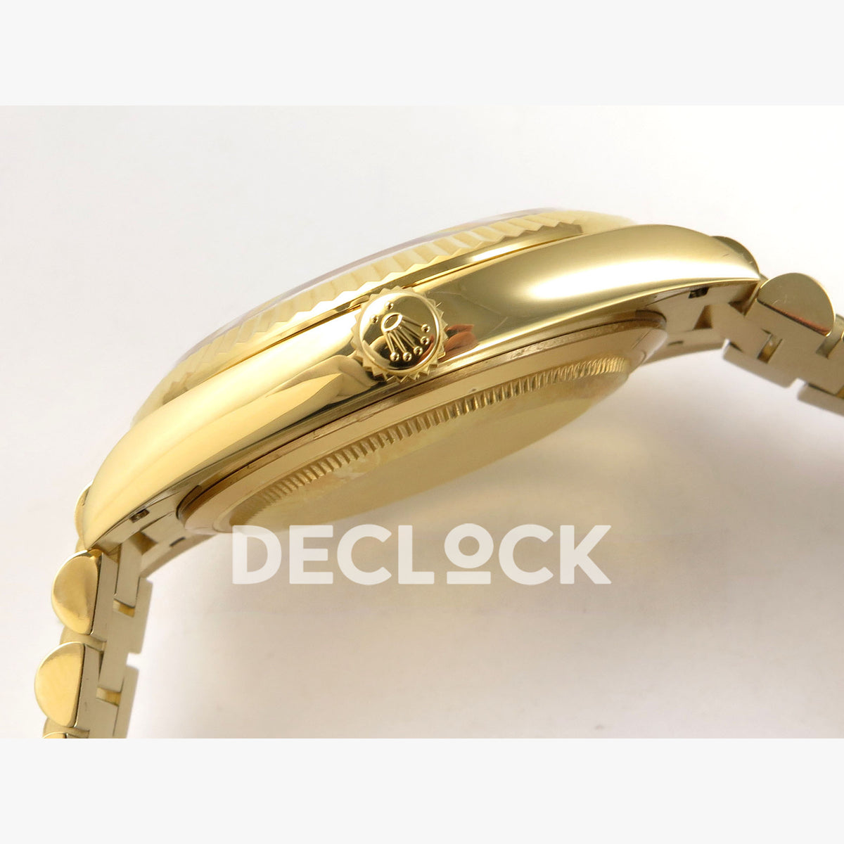 Rolex Day-Date 40mm 228238 QF Green Ombre Roman Dial on President JH3255 Free Sprung V9 Weighted 210g Replica Watch (Copy)