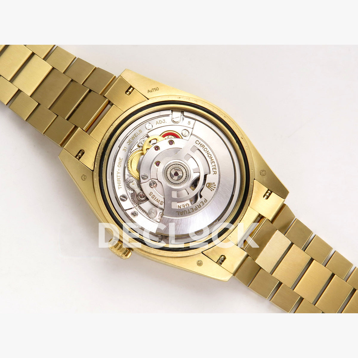 Rolex Day-Date 40mm 228238 QF Green Ombre Roman Dial on President JH3255 Free Sprung V9 Weighted 210g Replica Watch (Copy)