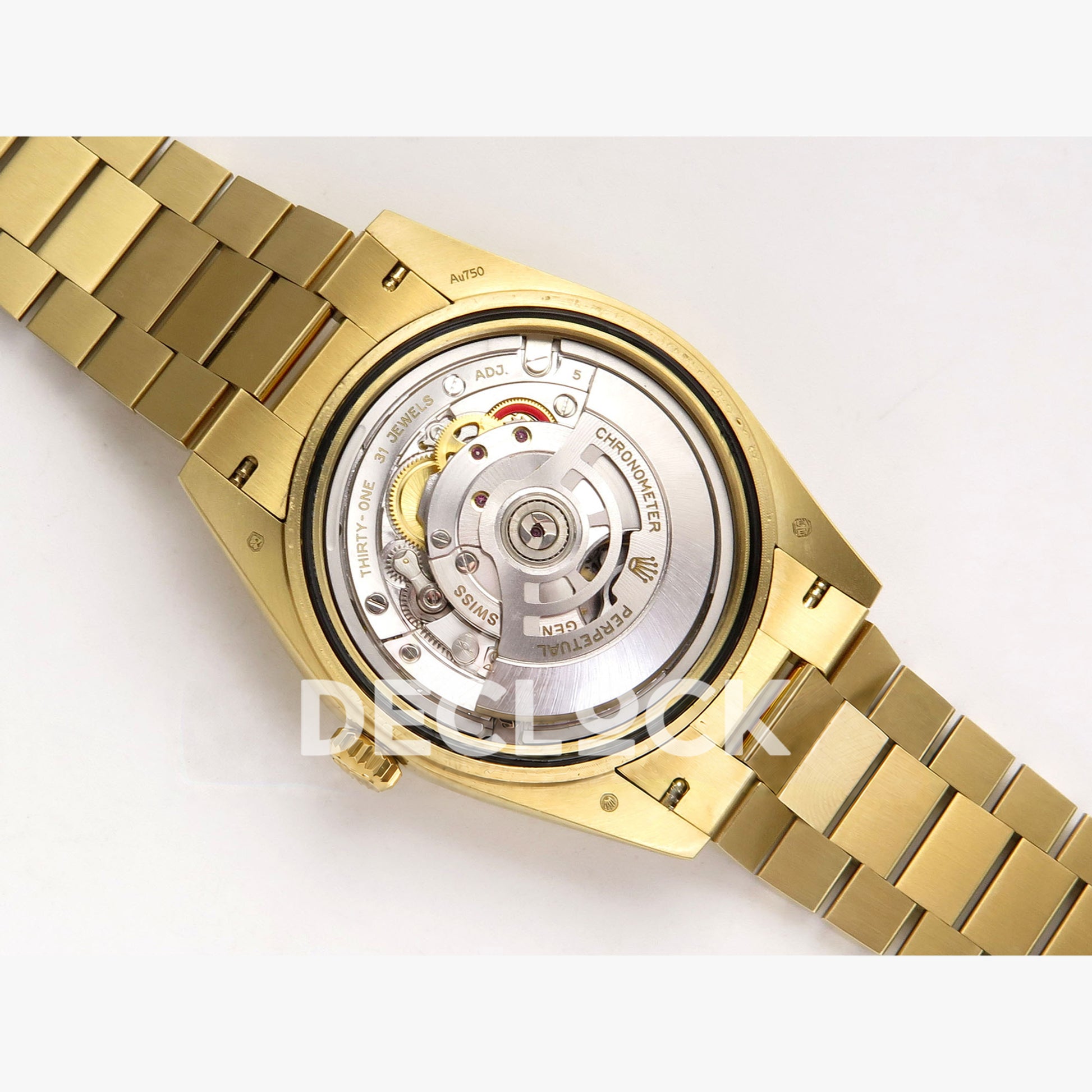 Rolex Day-Date 40mm 228238 QF Green Ombre Roman Dial on President JH3255 Free Sprung V9 Weighted 210g Replica Watch (Copy)
