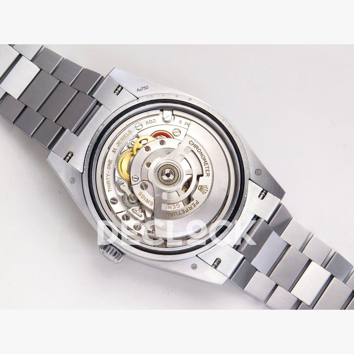 Super Clone Rolex Daytona 126515 Black/RG Stick Dial on Oysterflex Strap DD4131
