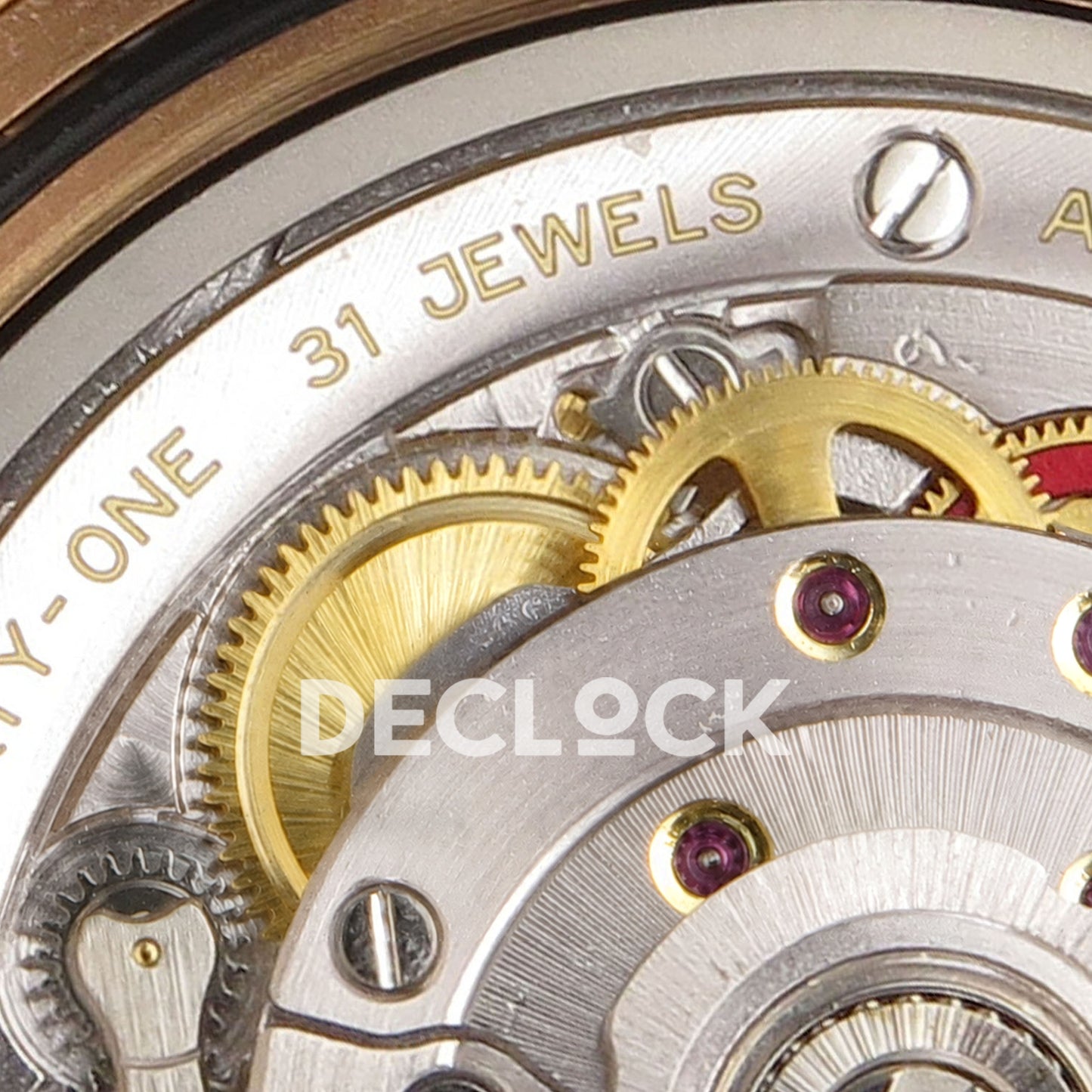 Super Clone Rolex Daytona 126515 Black/RG Stick Dial on Oysterflex Strap DD4131