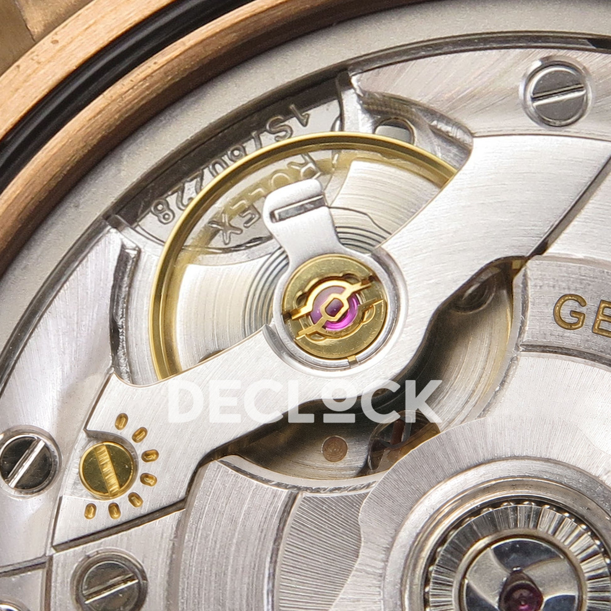 Super Clone Rolex Daytona 126515 Black/RG Stick Dial on Oysterflex Strap DD4131