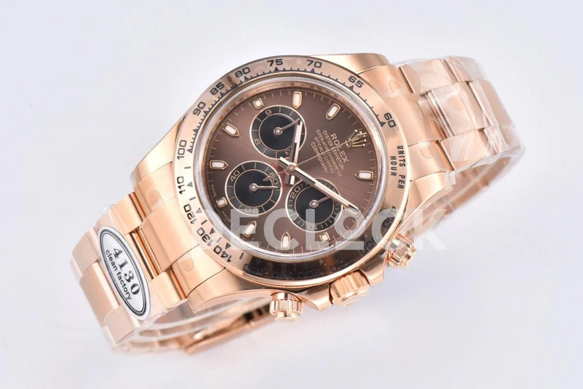 Replica Rolex Daytona 116505 Chocolate Dial in Everose Gold