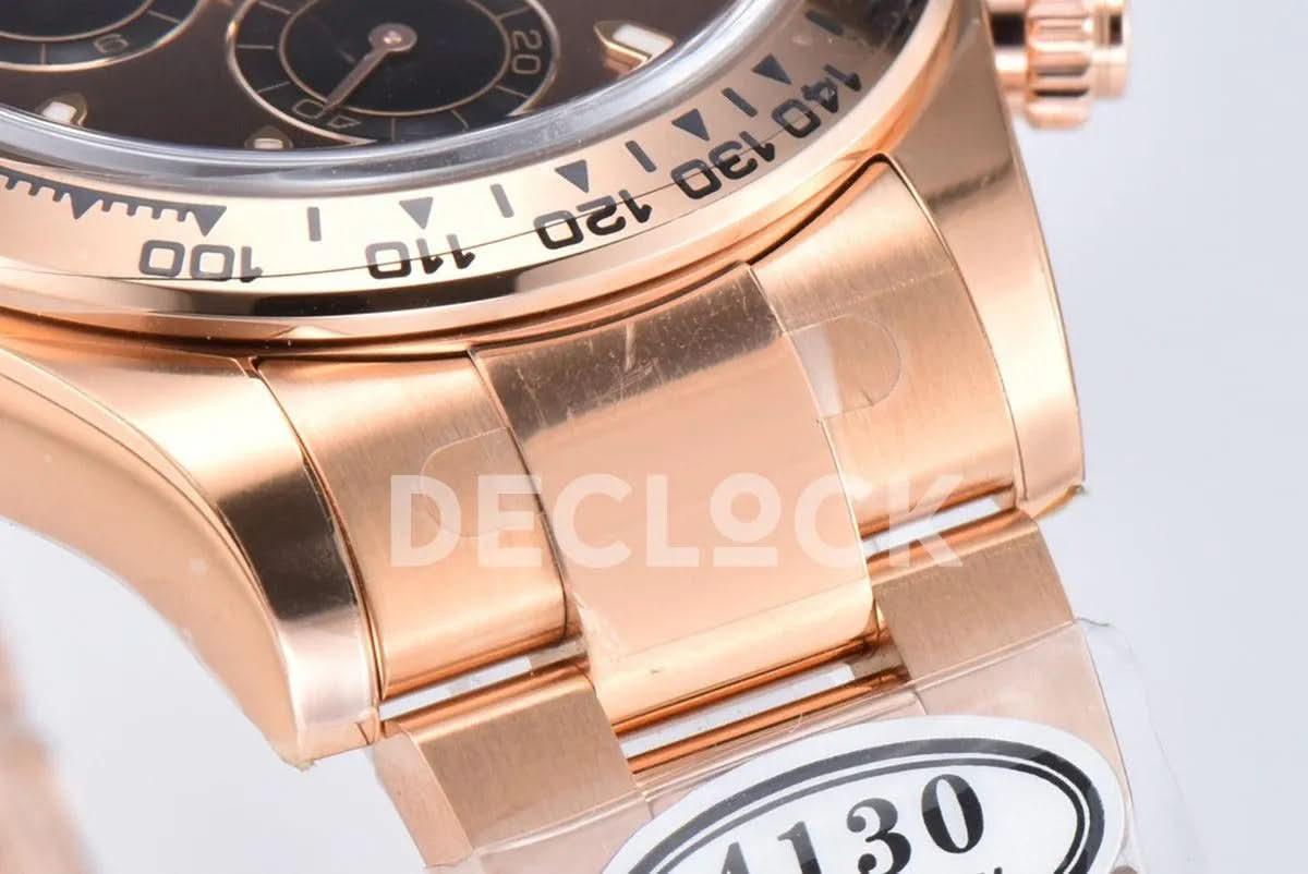 Replica Rolex Daytona 116505 Chocolate Dial in Everose Gold |  Declock.