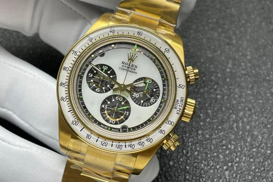 Replica Rolex Daytona 116508 Neon Artisans de Genève Unveils White Dial in Yellow Gold |  Declock.