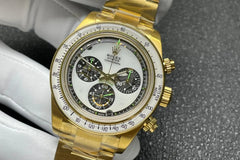 Replica Rolex Daytona 116508 Neon Artisans de Genève Unveils White Dial in Yellow Gold