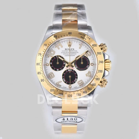 Replica Rolex Daytona 116519 White Dial in Yellow Gold |  Declock.