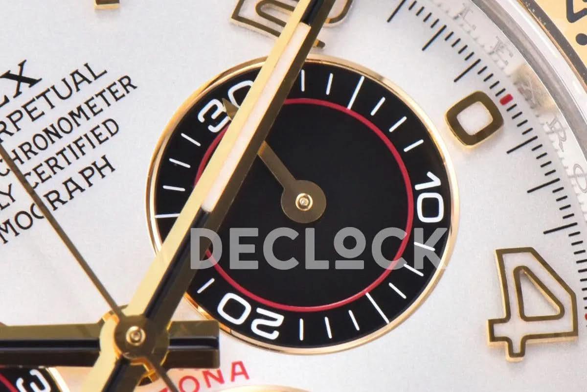 Replica Rolex Daytona 116519 White Dial in Yellow Gold |  Declock.