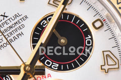 Replica Rolex Daytona 116519 White Dial in Yellow Gold