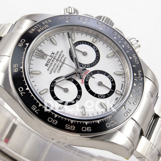 Rolex Daytona 126500 'Panda' VSF 904L Steel White Dial DD4131 Free Sprung V1s Replica Watch