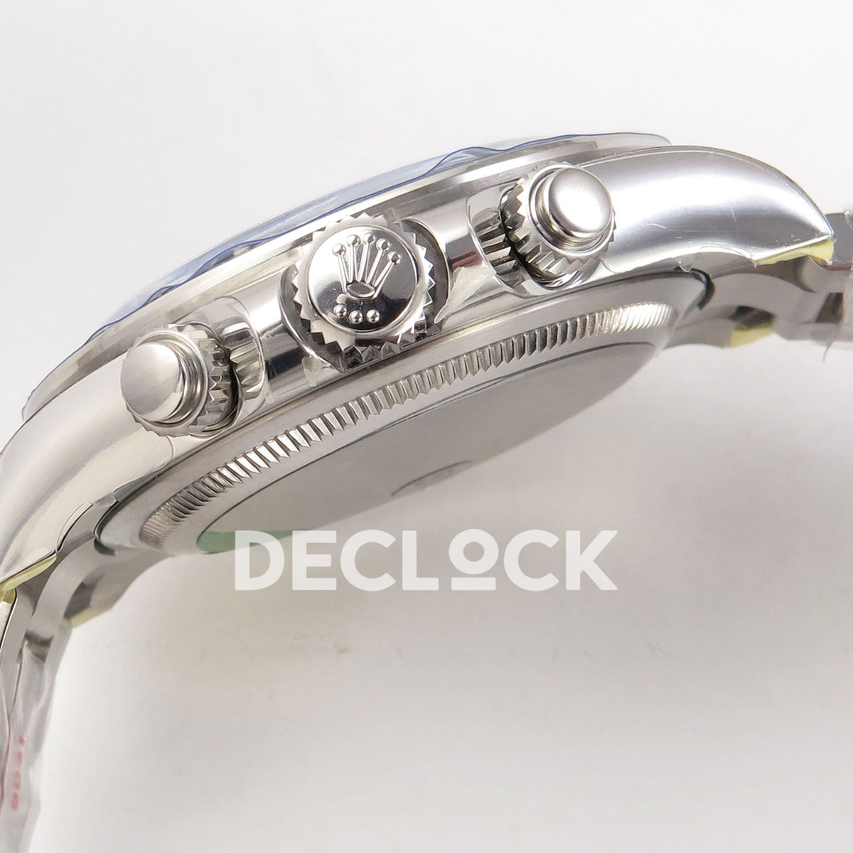 Super Clone Rolex Daytona 126515 Black/RG Stick Dial on Oysterflex Strap DD4131
