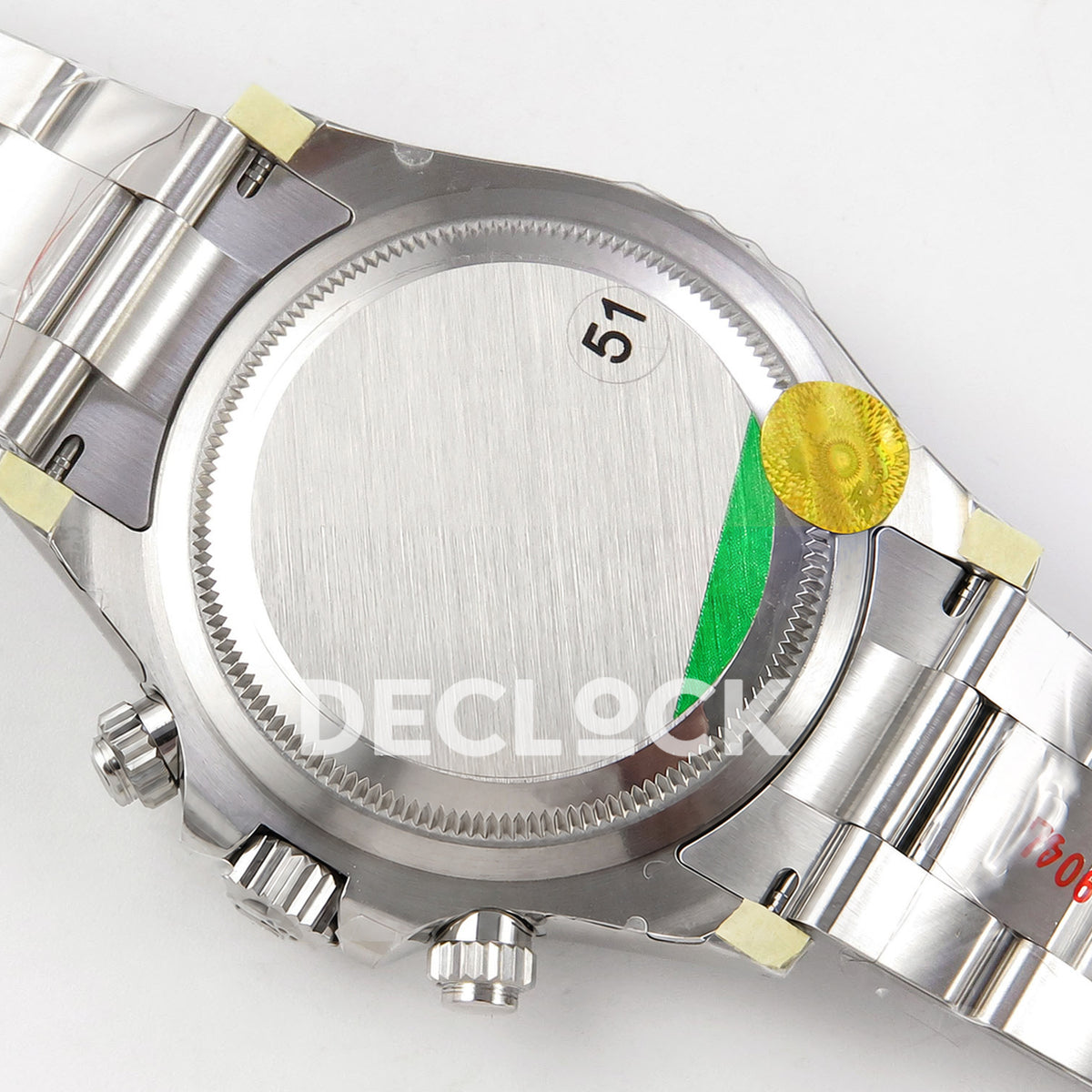 Super Clone Rolex Daytona 126515 Black/RG Stick Dial on Oysterflex Strap DD4131