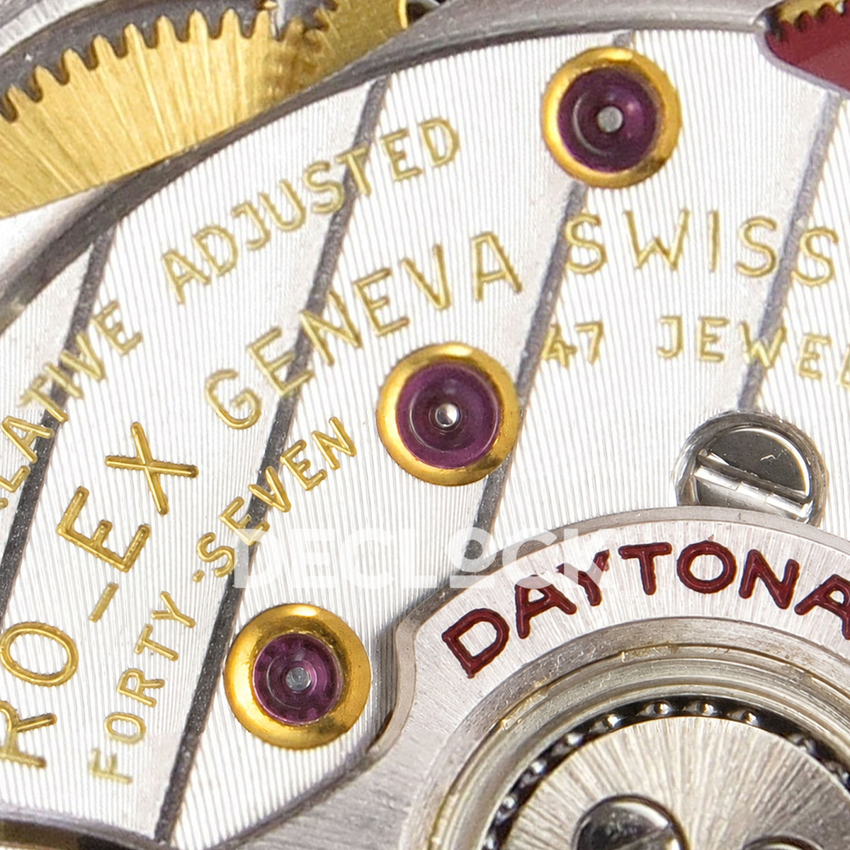 Super Clone Rolex Daytona 126515 Black/RG Stick Dial on Oysterflex Strap DD4131
