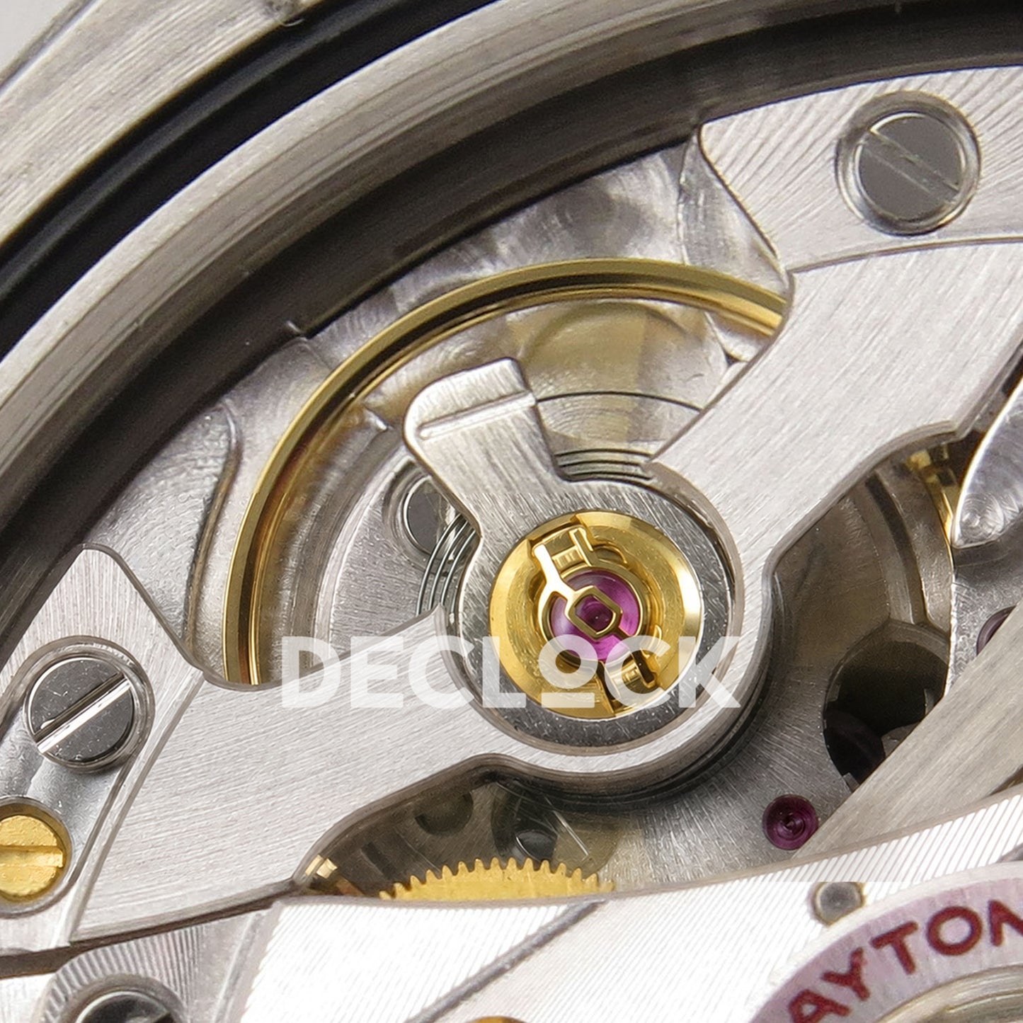 Super Clone Rolex Daytona 126515 Black/RG Stick Dial on Oysterflex Strap DD4131