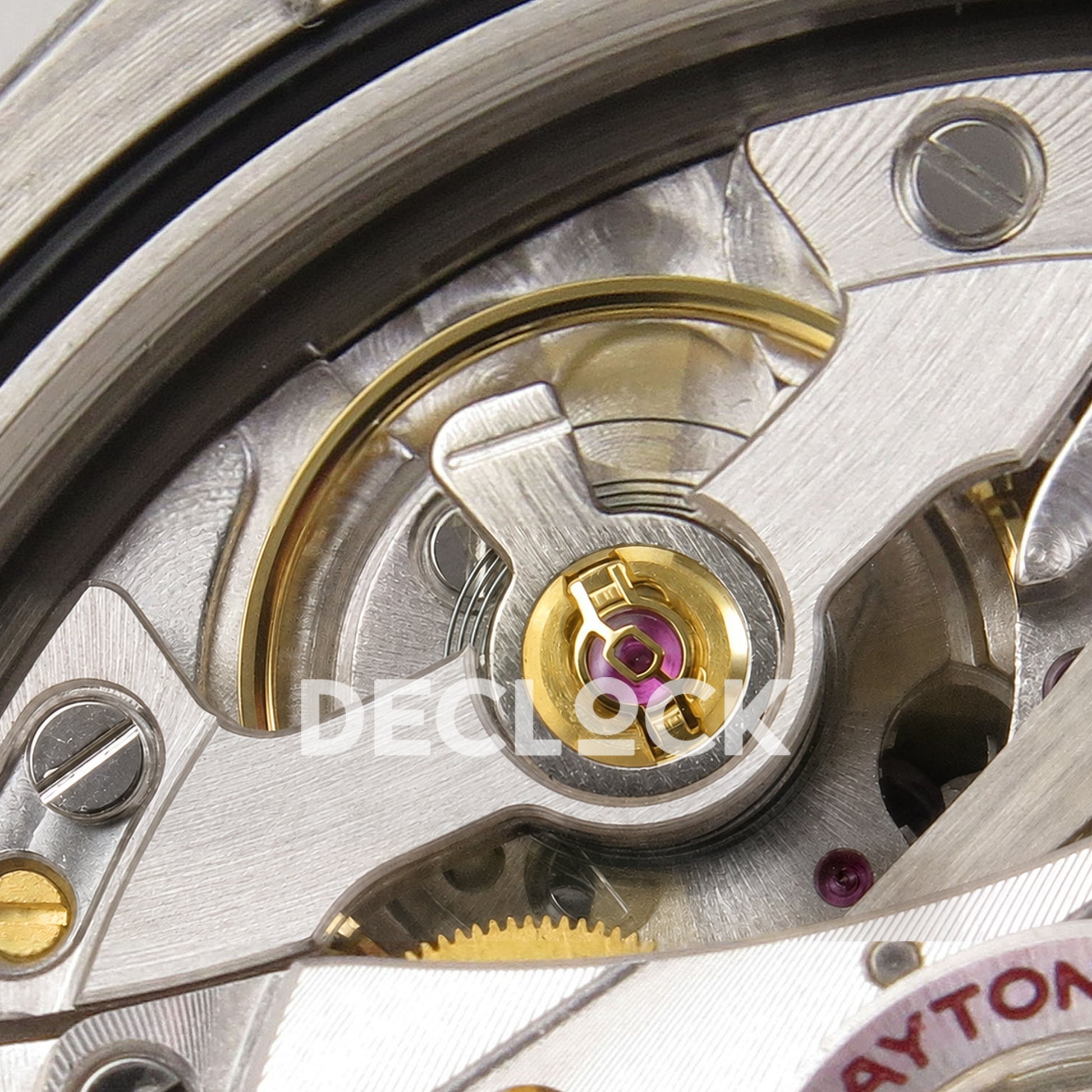 Super Clone Rolex Daytona 126515 Black/RG Stick Dial on Oysterflex Strap DD4131