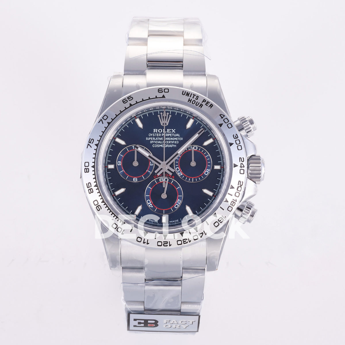 Rolex Daytona 126509 3BF Steel Blue Dial JH4131 Weighted 220g Free Sprung