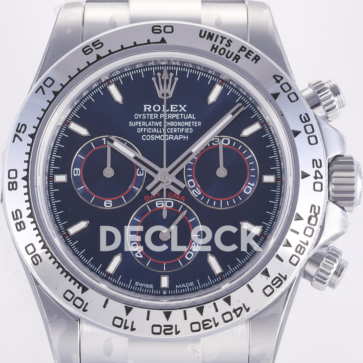 Rolex Daytona 126509 3BF Steel Blue Dial JH4131 Weighted 220g Free Sprung
