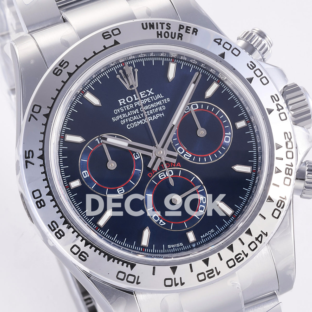 Rolex Daytona 126509 3BF Steel Blue Dial JH4131 Weighted 220g Free Sprung