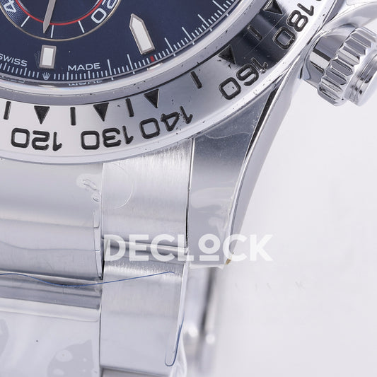 Super Clone Rolex Daytona 126515 Black/RG Stick Dial on Oysterflex Strap DD4131