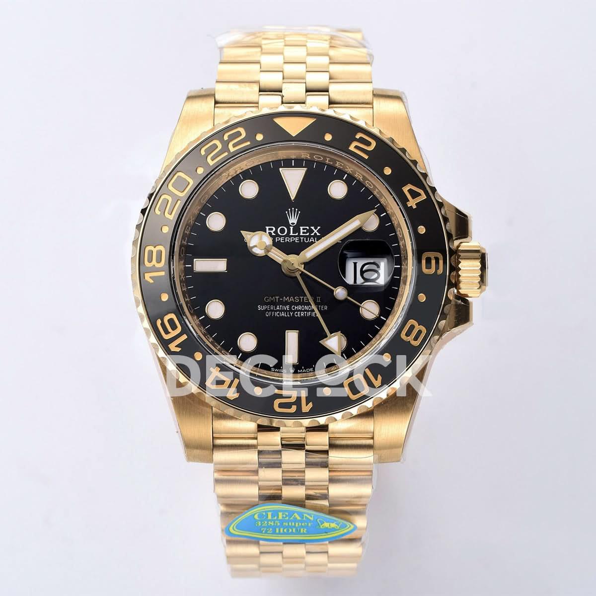 Replica Rolex GMT-Master II 126718 Clean V3 Edition Black Dial on Jubilee Bracelet |  Declock.