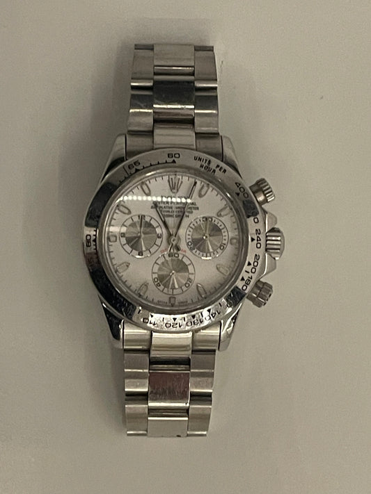 Replica Declock Daytona SS White Dial Used Clone |  Declock.
