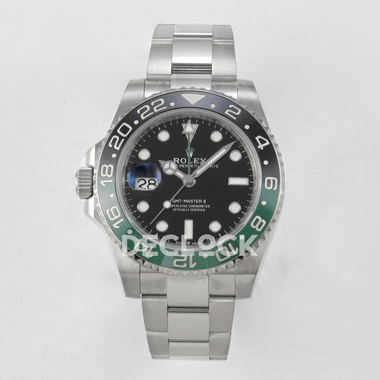 Replica Rolex GMT-Master II 126720 VTNR Steel in Black Dial "Sprite" | Declock.