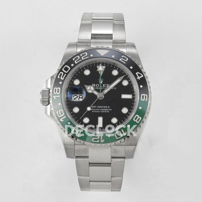 Rolex GMT-Master II 126720 VTNR Steel in Black Dial "Sprite" Replica Watch
