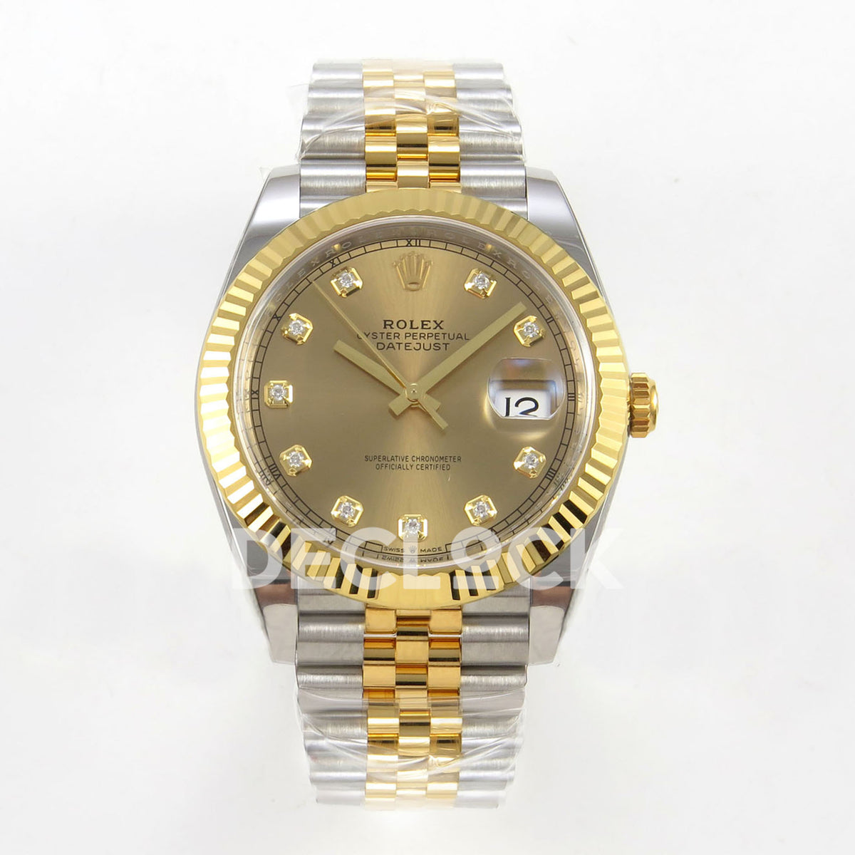 Rolex Datejust 41 126333 Champagne Diamond Dial Replica