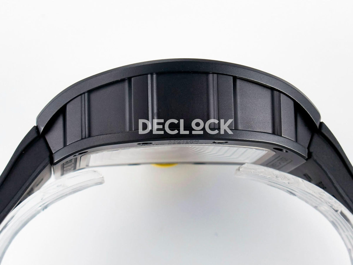 Replica Richard Mille RM035-02 Black Ceramic SONIC Best Edition Skeleton Dial on Black Rubber Strap |  Declock.