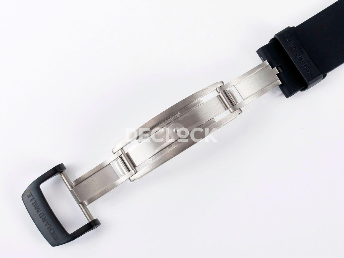 Replica Richard Mille RM035-02 Black Ceramic SONIC Best Edition Skeleton Dial on Black Rubber Strap |  Declock.