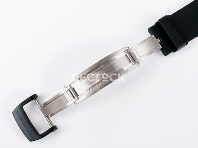 RM035-02 Black Ceramic SONIC Best Edition Skeleton Dial on Black Rubber Strap