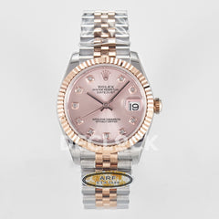 DateJust 31 278271 ARF 1:1 Best Edition 904L Steel RG Diamonds Dial on SS/RG Jubilee Bracelet ETA 2688