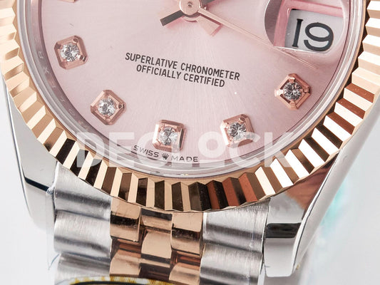 Replica Rolex DateJust 31 278271 ARF 1:1 Best Edition 904L Steel RG Diamonds Dial on SS/RG Jubilee Bracelet ETA 2688 |  Declock.