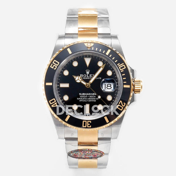 Replica Rolex Submariner 41 126613LN Clean 1:1 Best Edition YG/SS Black Dial VR3235 |  Declock.