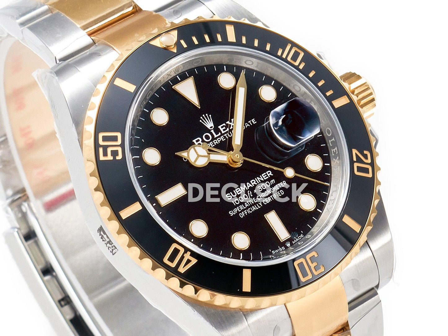 Replica Rolex Submariner 41 126613LN Clean 1:1 Best Edition YG/SS Black Dial VR3235 |  Declock.