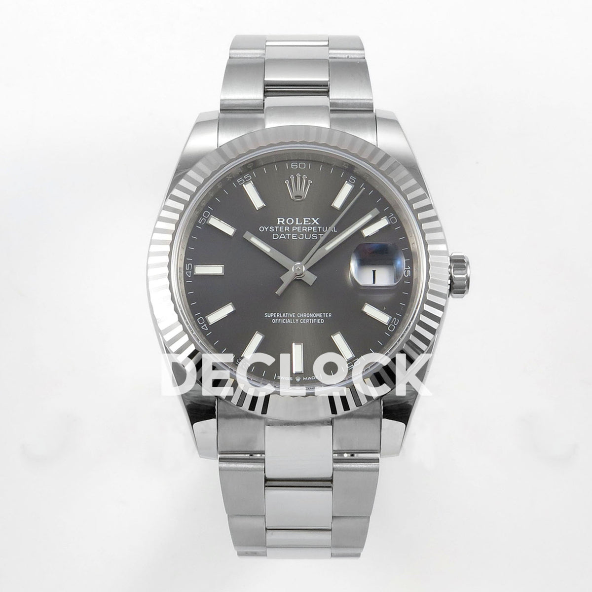 Rolex Datejust 41mm 126334 Gray Dial on Oyster Bracelet Replica