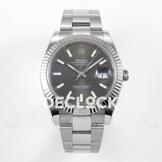 Rolex DateJust 41 126334 904L SS White Dial on Jubilee Bracelet Replica Watch