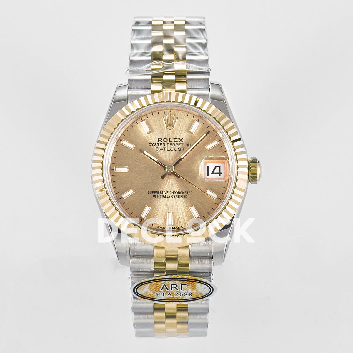 DateJust 31 278273 ARF 1:1 Best Edition 904L Steel YG Dial Stick Marker on SS/YG Jubilee Bracelet ETA 2688