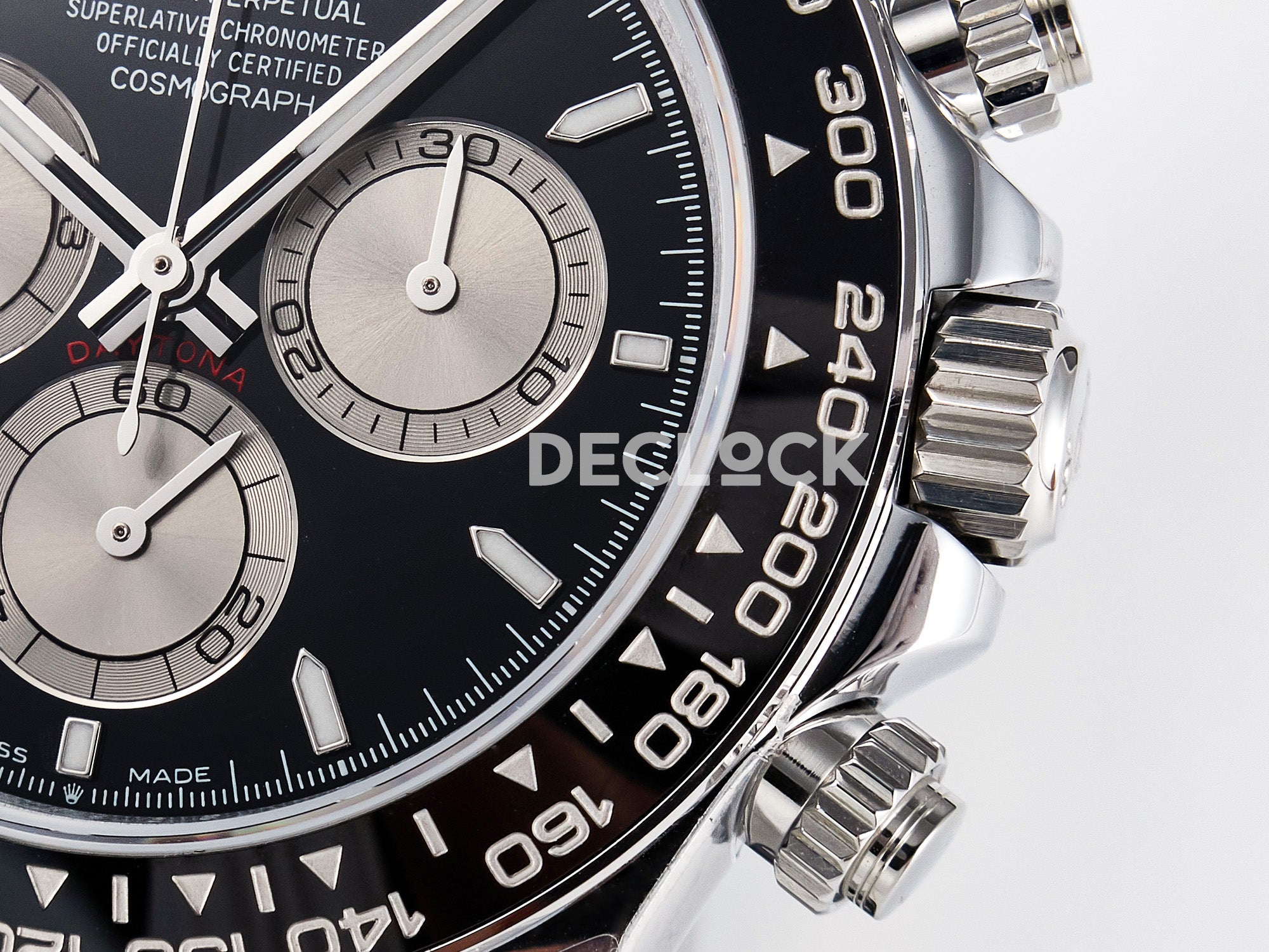 Daytona 126519 Black/Gray Dial in White Gold on Rubber Strap