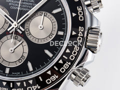 Daytona 126519 Black/Gray Dial in White Gold on Rubber Strap