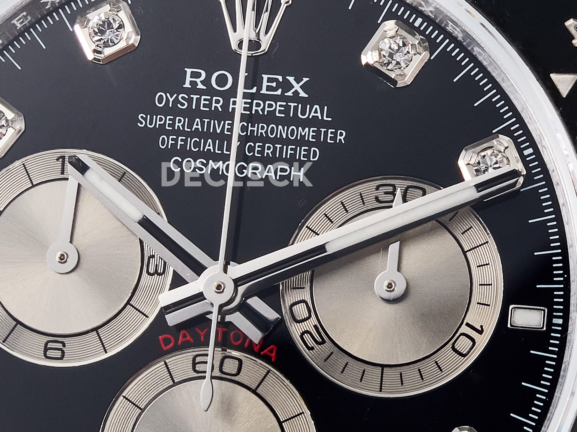 Replica Rolex Daytona 126519 QF 1:1 Best Edition Black/Silver Diamonds Dial on Oysterflex Strap SH4131 V6（Gain Weight）