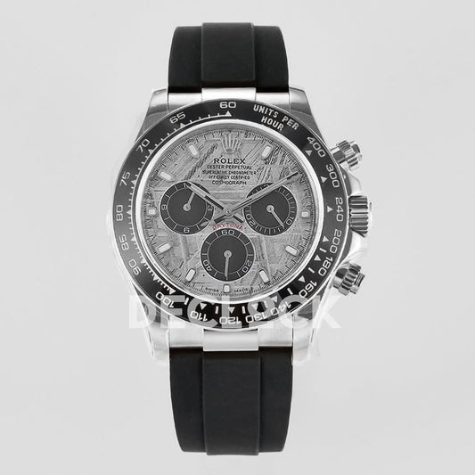 Replica Rolex Daytona 116519LN Meteorite Dial in White Gold | Declock.